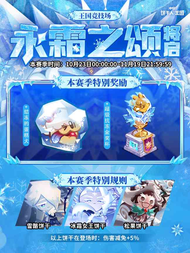 《饼干人：王国》永霜之颂赛季开启，新奖励来袭